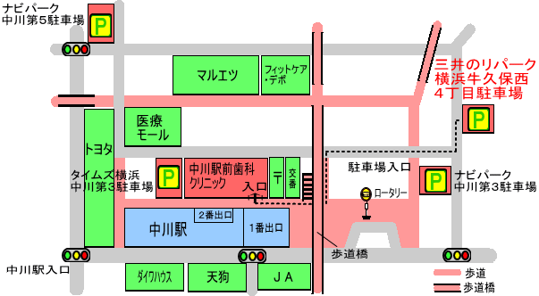 中川駅周辺図