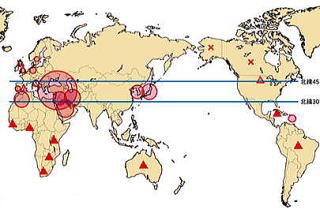 ベーチェット病の世界分布