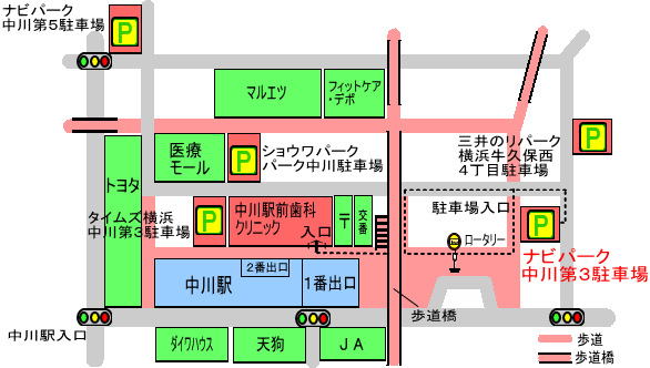 中川駅周辺図
